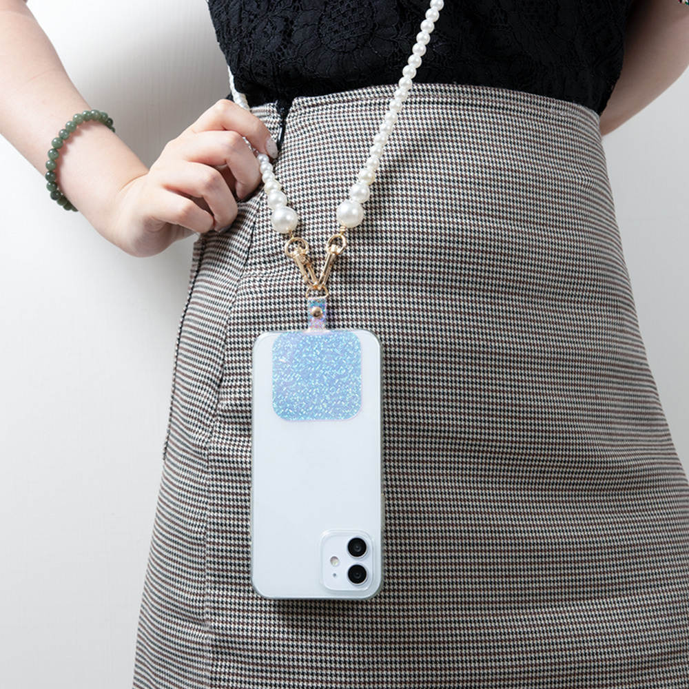 透明絢彩手機掛繩夾片