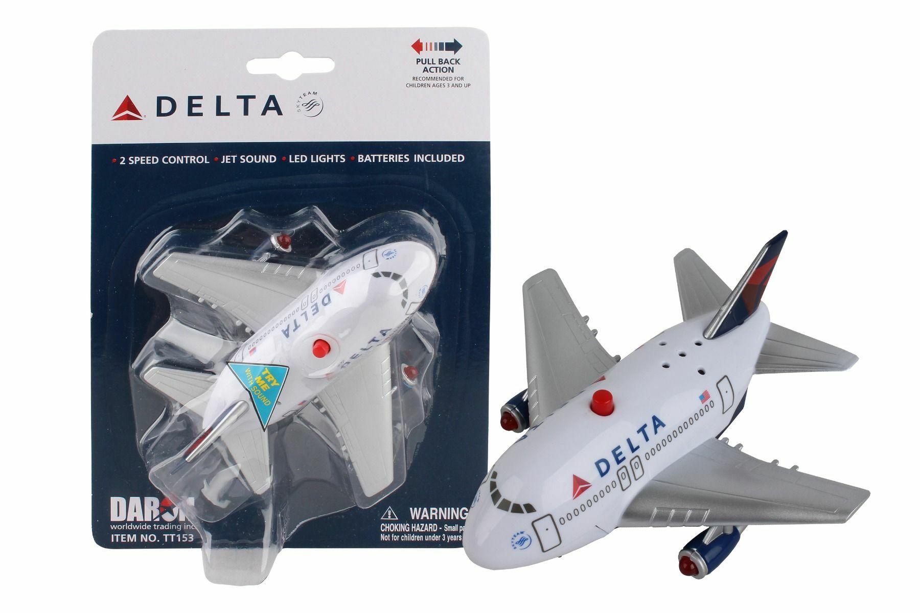 達美航空 聲光迴力飛機玩具