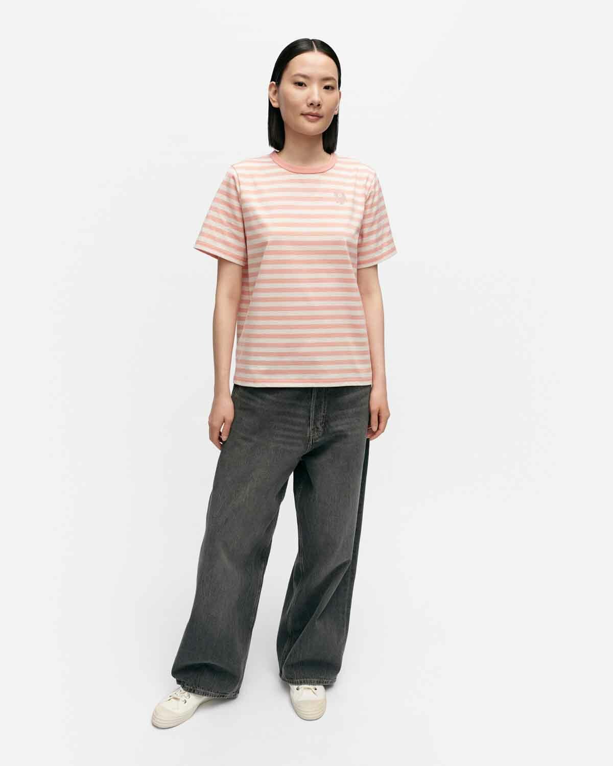 Kioski Tasaraita Relaxed Short Sleeve Top