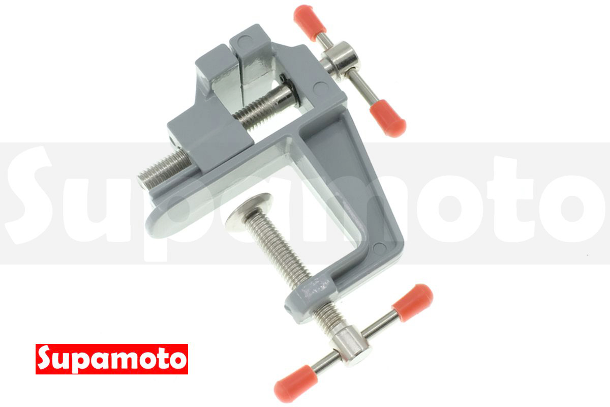 -Supamoto- 小型 虎鉗 鋁合金 迷你 台鉗 固定式 多功能 桌上型 固定鉗 工作鉗 工作台