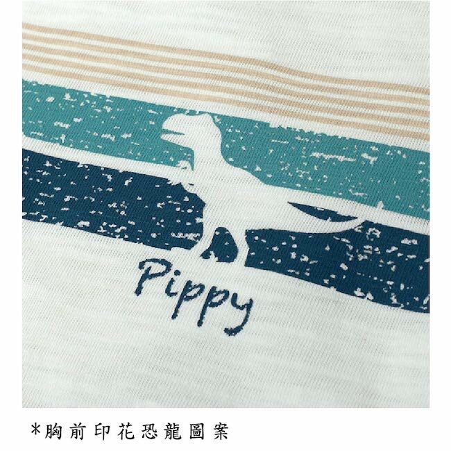 恐龍印花T恤 米