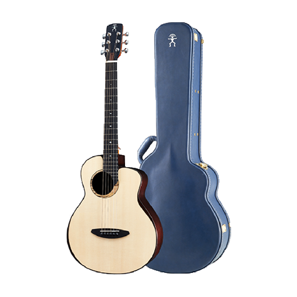 aNueNue aNueNue / 200原創系列 全單旅行木吉他/全單木吉他(月亮雲杉木)(原聲款/插電款)(M200/L200/M200E/L200E) 彩虹人官方認證 — 三峽吉他 / Bass