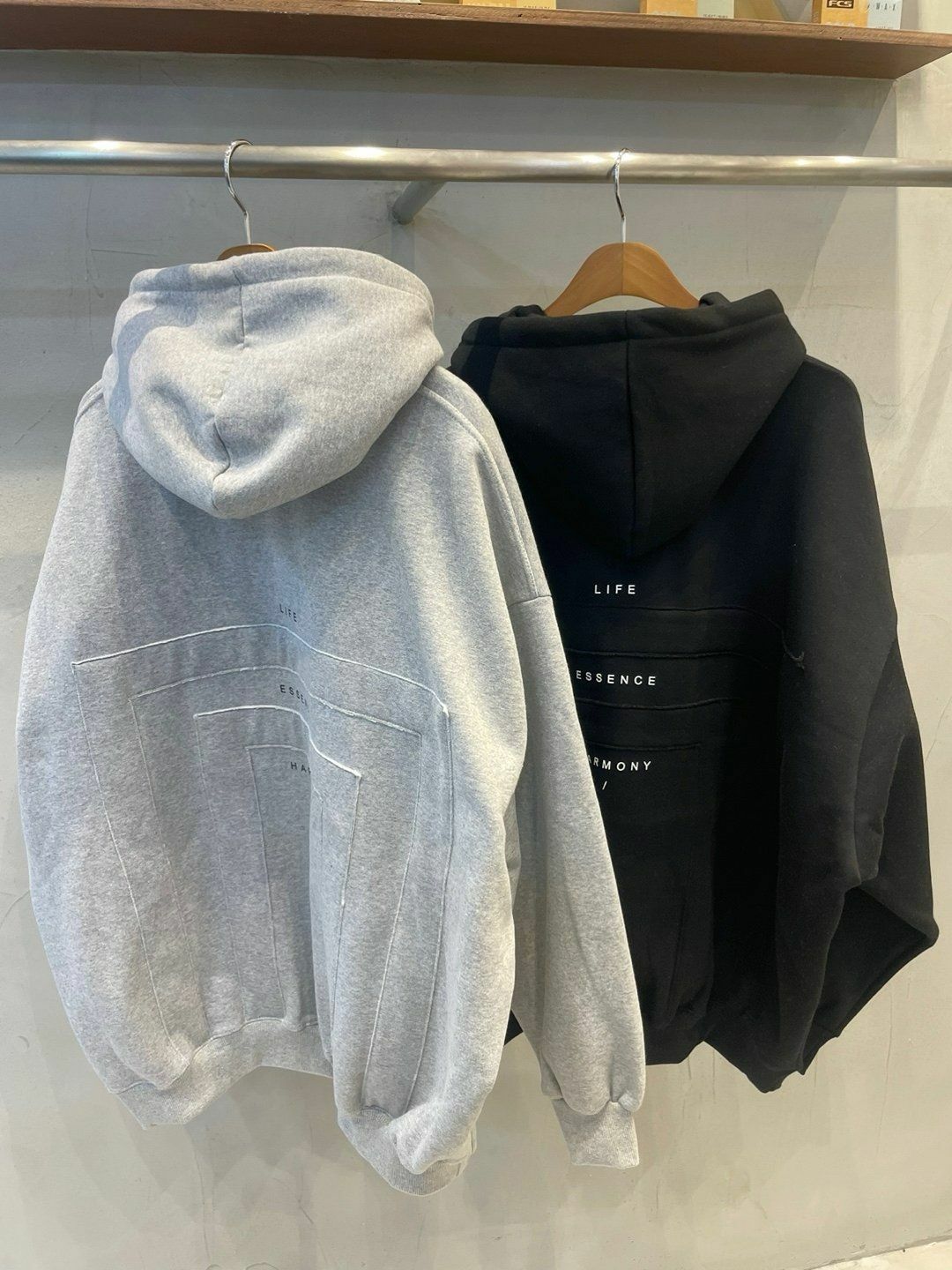 OverSize英文字連帽衛衣(薄抓毛底) UNSTANDARD-050T