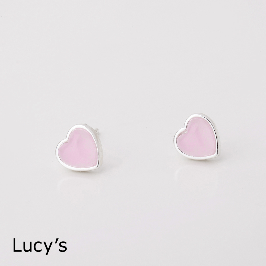 925純銀〔輕銀系列〕微醺愛心 耳環 (二色) (110764/110765)