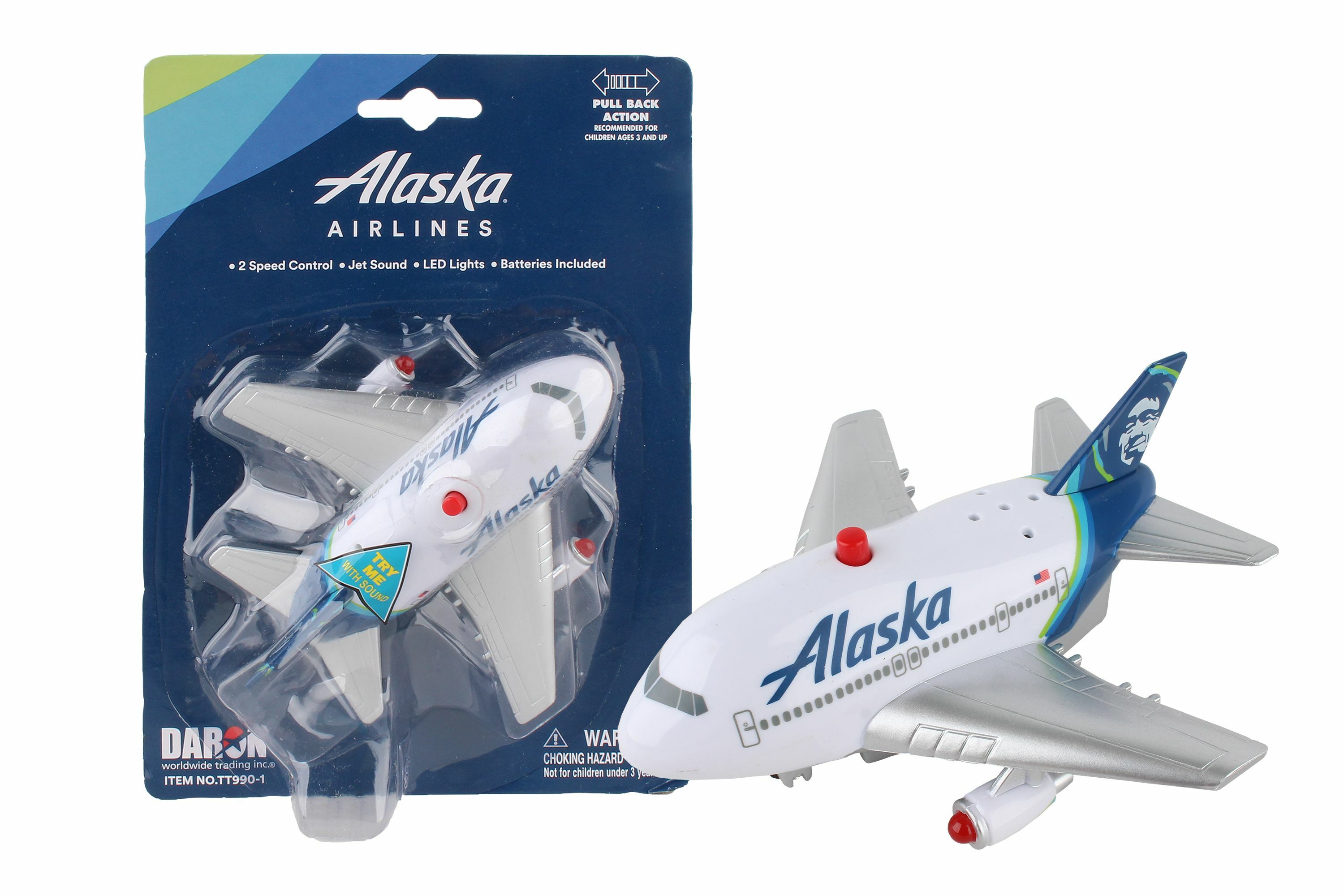 阿拉斯加航空 聲光迴力飛機玩具