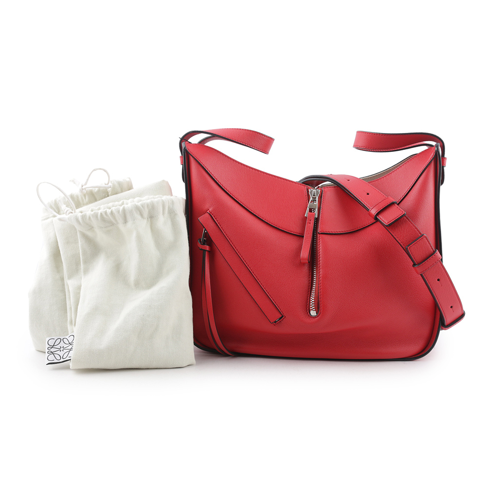 【LOEWE】Hammock Small 牛皮吊床包(紅色)