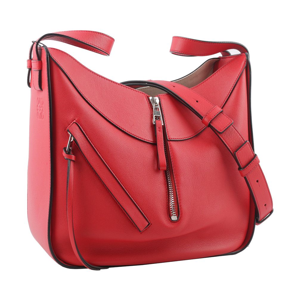 【LOEWE】Hammock Small 牛皮吊床包(紅色)