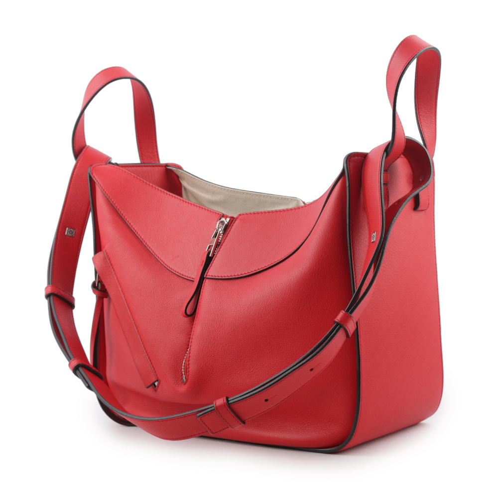 【LOEWE】Hammock Small 牛皮吊床包(紅色)