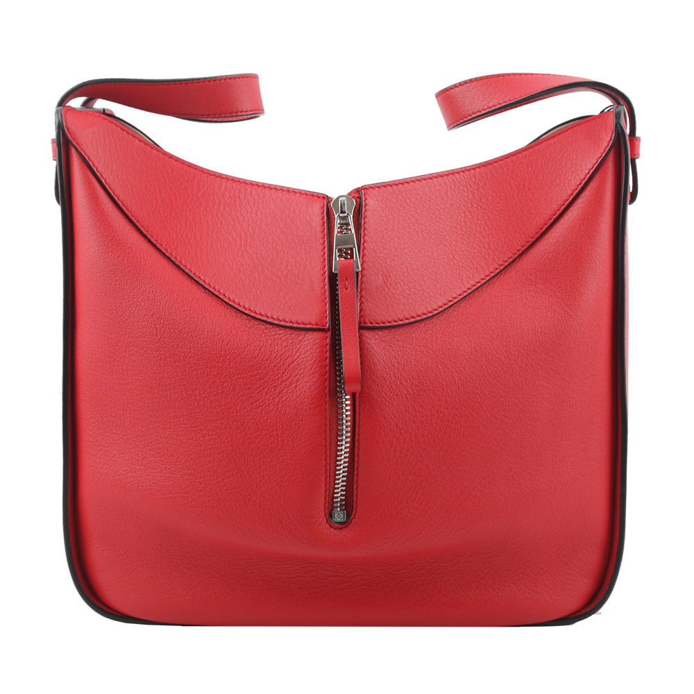 【LOEWE】Hammock Small 牛皮吊床包(紅色)