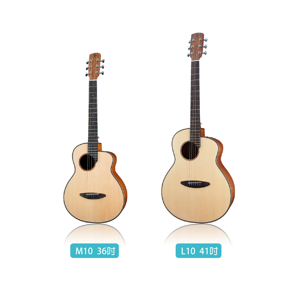 aNueNue aNueNue / 10原創系列 面單旅行木吉他/面單木吉他(西加雲杉木)(原聲款/插電款)(M10/L10/M10E/L10E) 彩虹人官方認證 第 2 張圖片｜三峽吉他 / Bass