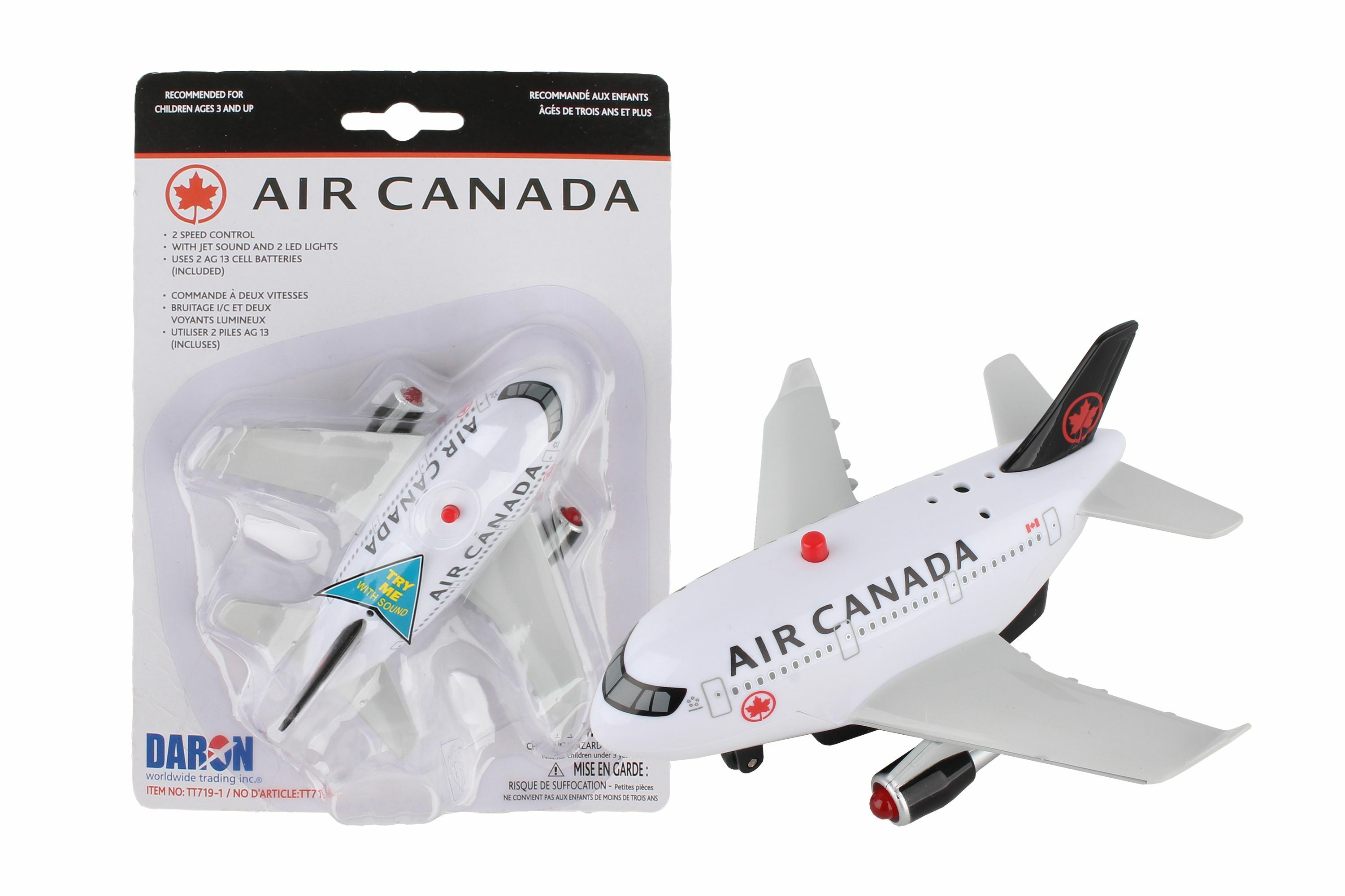 加拿大航空 聲光迴力飛機玩具