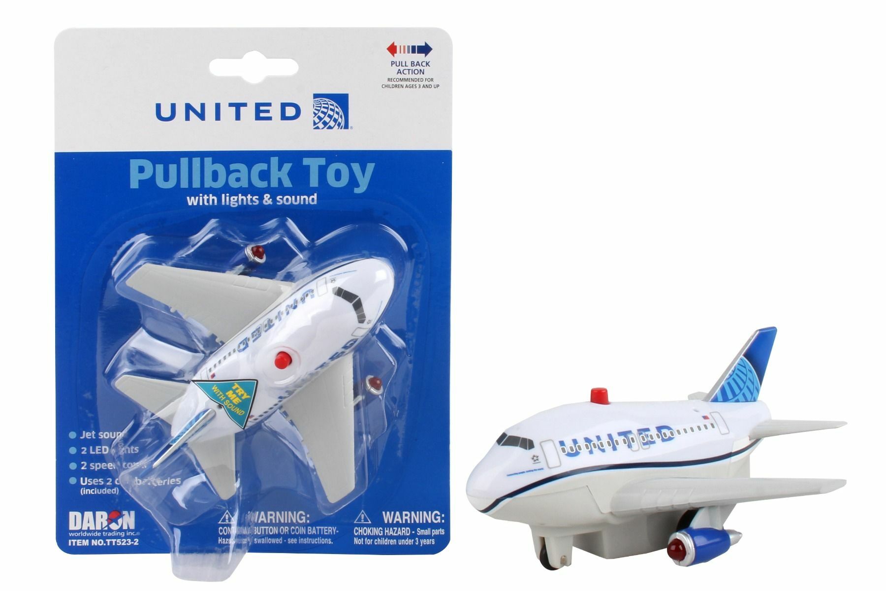 聯合航空 聲光迴力飛機玩具