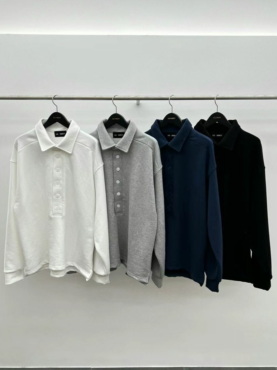 淨色長袖PoloTee LIL-017T