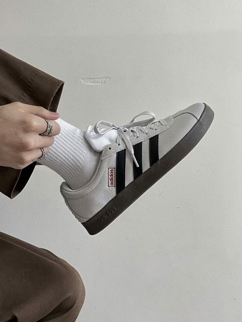 Adidas VL COURT 小森巴 復古滑板鞋 麂皮灰可可 HQ1802 JS3003