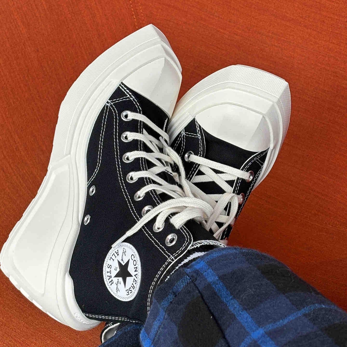 CONVERSE CHUCK 70 1970 幾何 切邊 黑色 高筒 高跟鞋 KARINA同款 A06478C 現貨