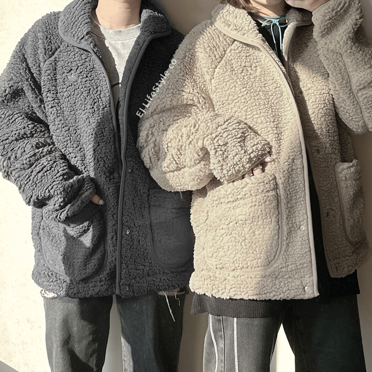 ADIDAS ADV DTC FZ FLCE 絨毛 外套 羊羔毛 男女款 卡其 IL5169 灰藍 IJ0716 / 現貨