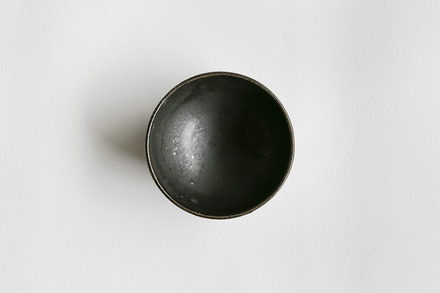 祥見知生選品-下村淳-黑青釉碗