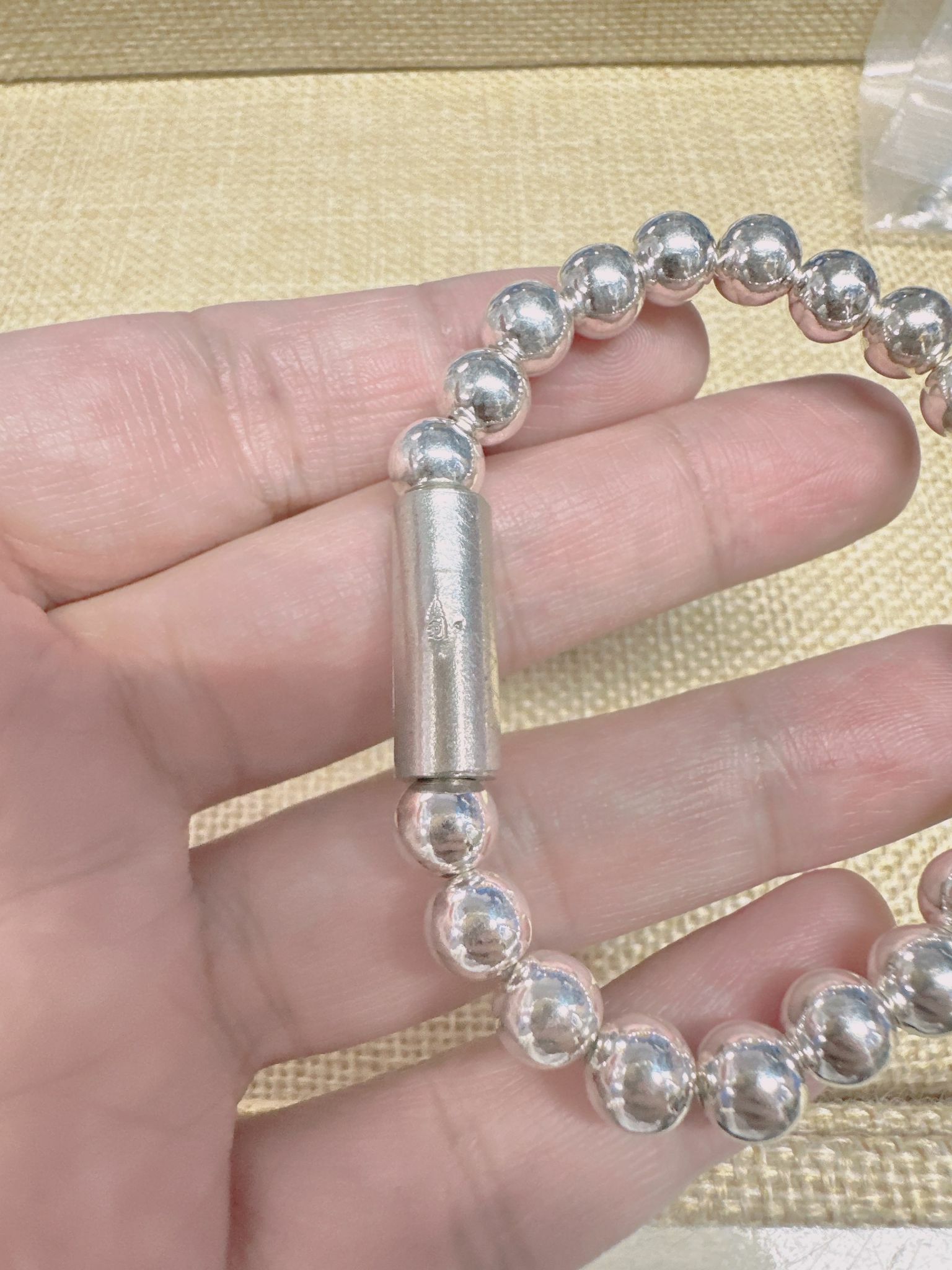 阿贊白礦 頂尖人緣法大師  一印 人緣愛情符管純銀手鍊