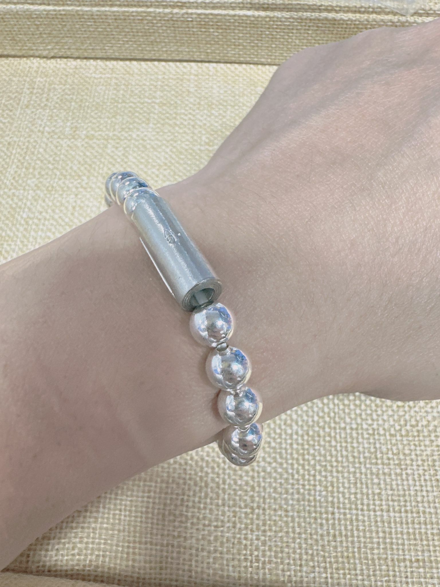 阿贊白礦 頂尖人緣法大師  一印 人緣愛情符管純銀手鍊