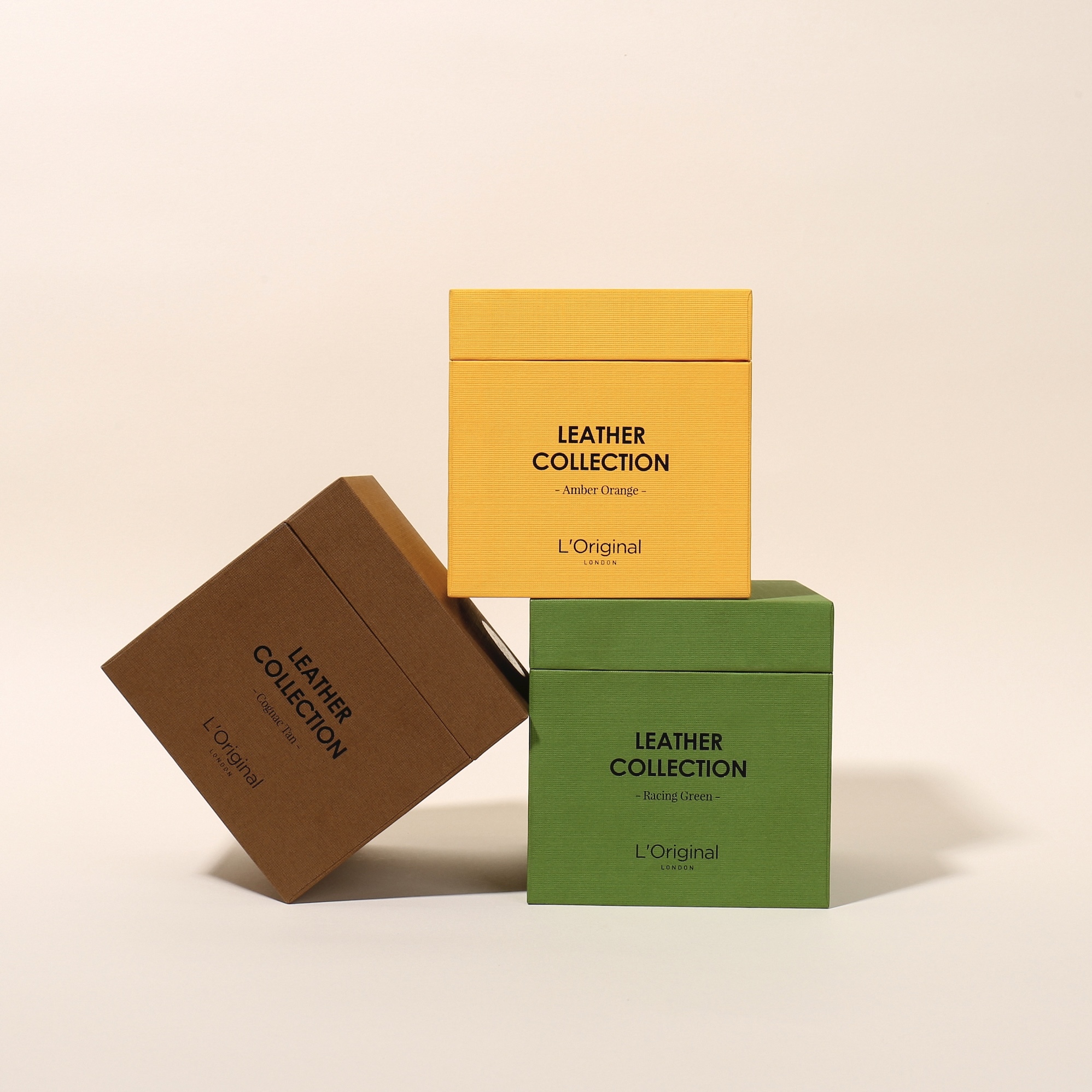 英國L'Original皇家小羊皮車用香氛禮盒｜干邑棕【總代理】
