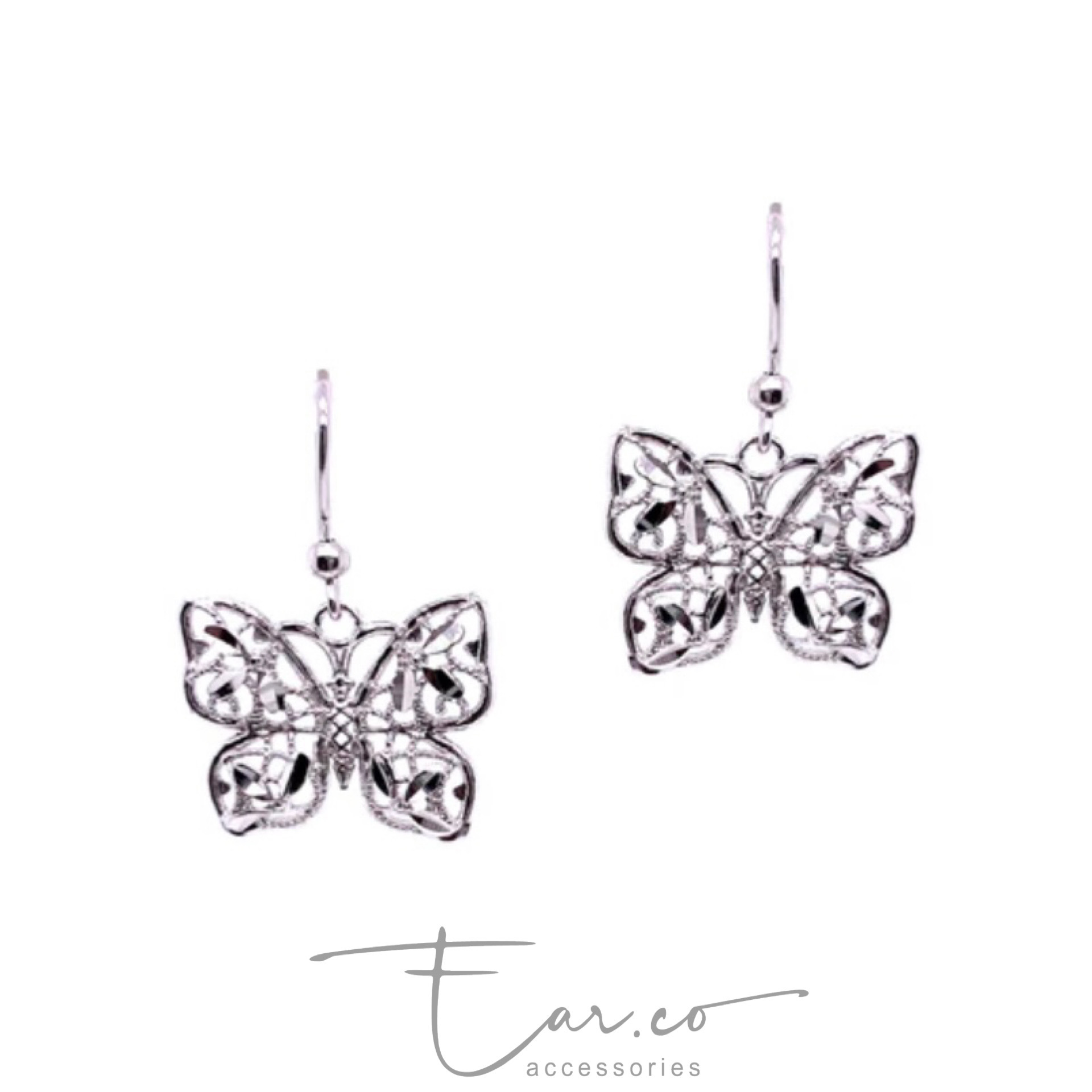 意大利通花蝴蝶設計耳環/頸鏈 [ITALY SILVER🇮🇹]