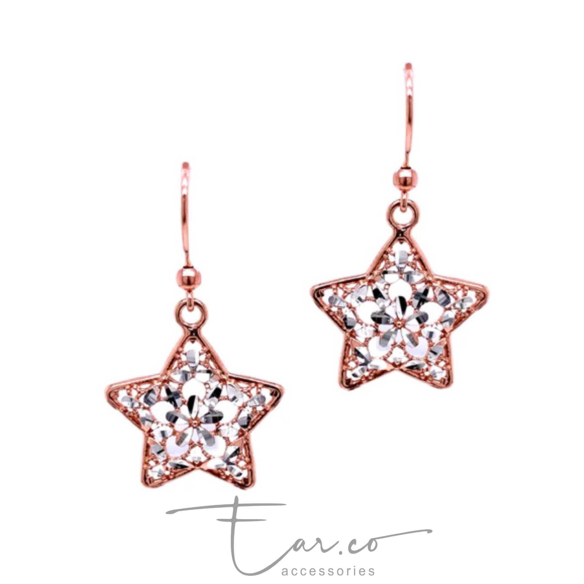 意大利通花星星設計耳環/頸鏈 [ITALY SILVER🇮🇹]