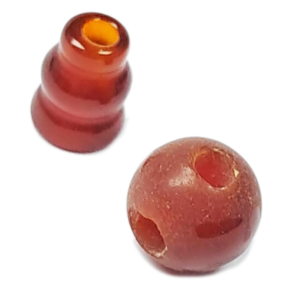紅玉髓 三通頭 佛珠頭7.7 mm【十方】153196
