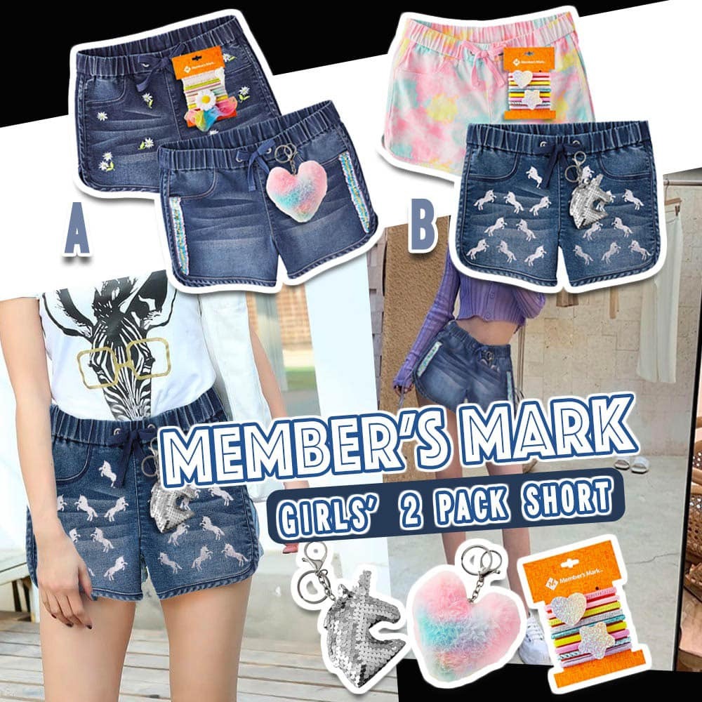 【現貨】Members Mark 10145 2條女童短褲套裝