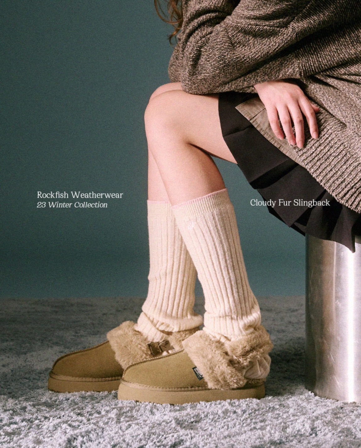 【Rockfish Weatherwear】韓國限定 英國 麂皮毛毛拖鞋 雪地靴