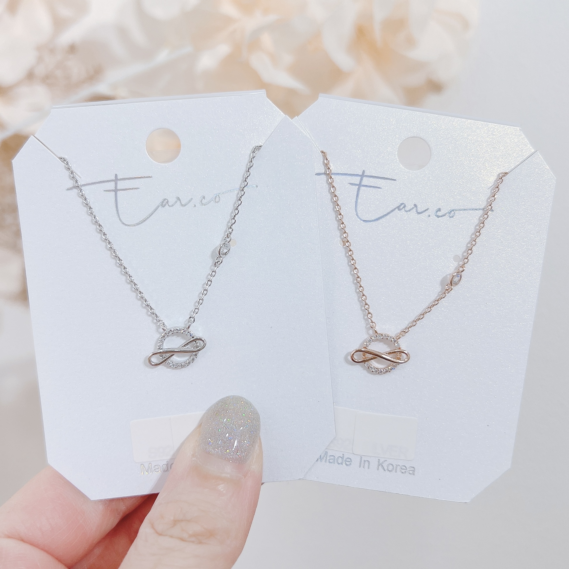 Infinity閃石圓形頸鏈