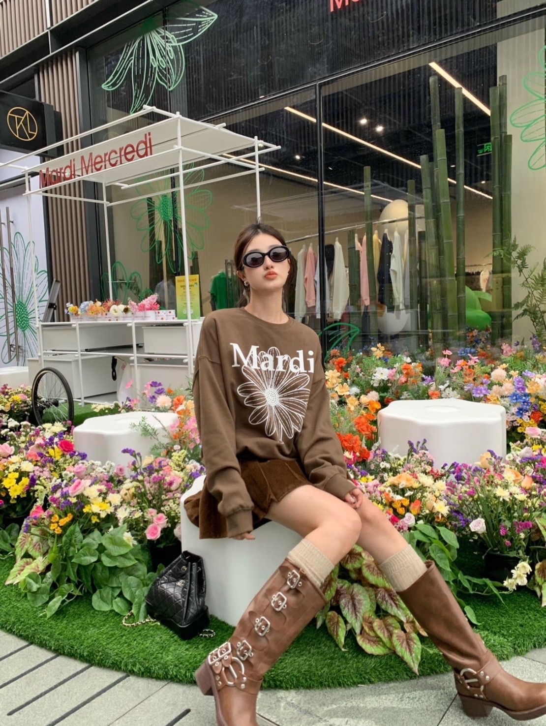 【Mardi】金高銀同款 大學踢 大學T 小雛菊