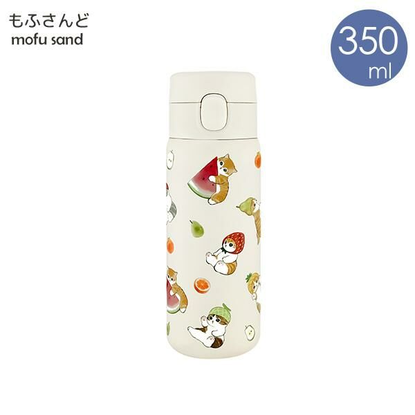 mofusand 水果貓貓 One Push 不銹鋼保溫保冷瓶350ml