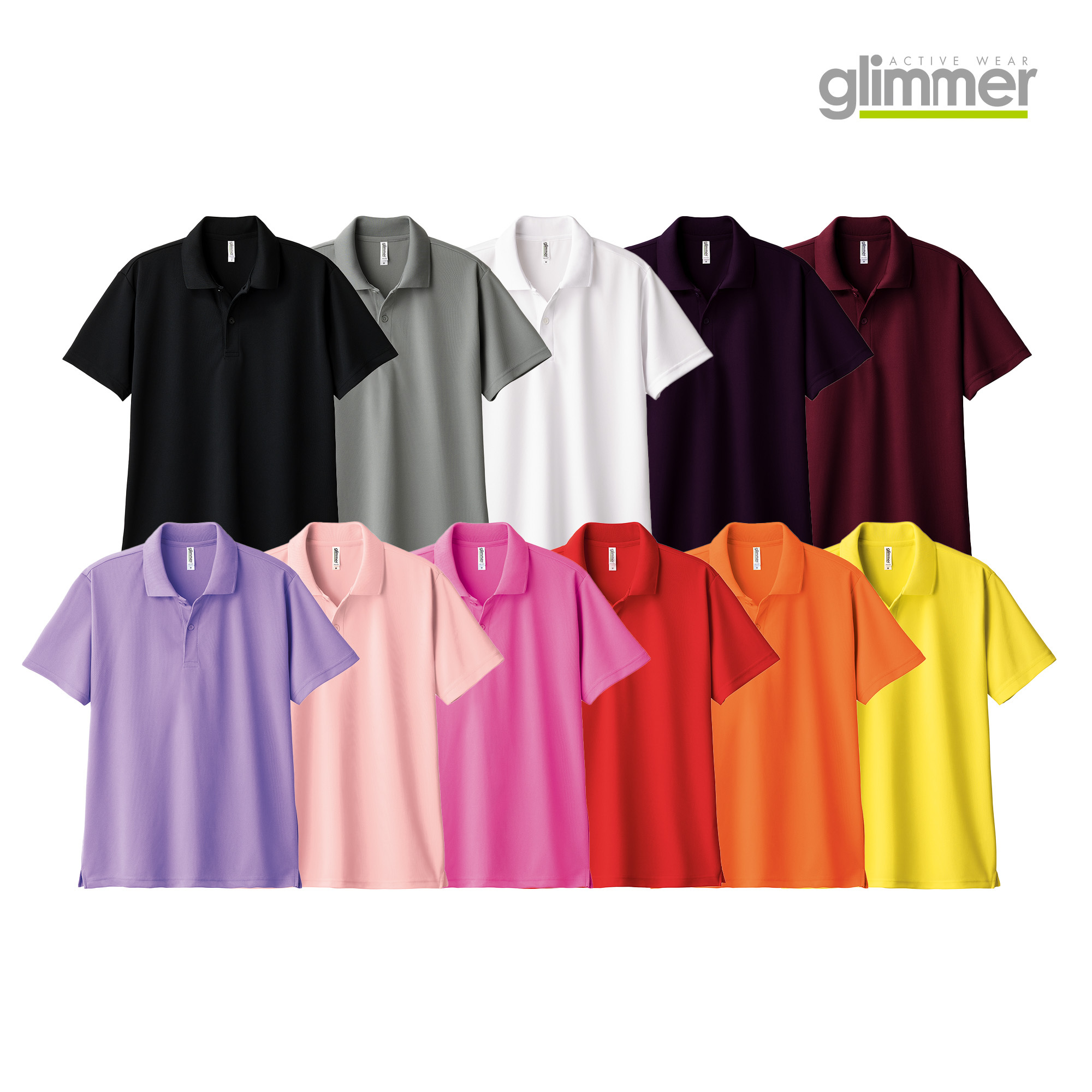 日本 glimmer 4.4oz 302 ADP 抗UV機能POLO衫