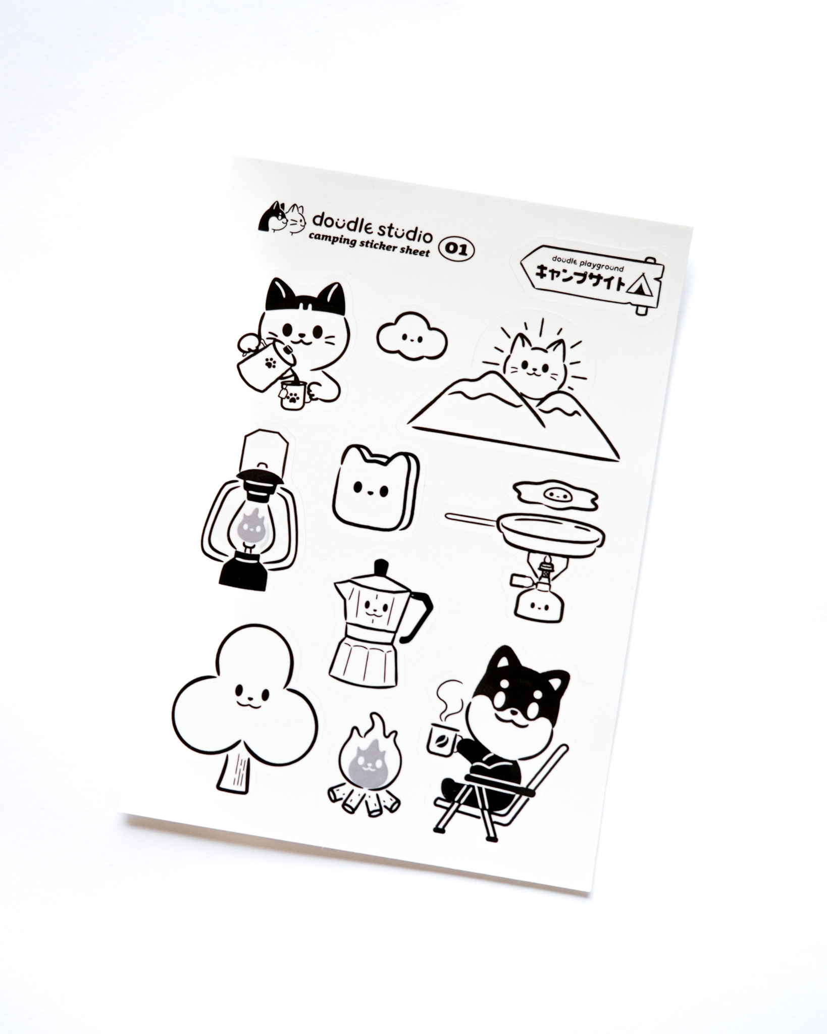 露營防水貼紙圖鑑（全4款）