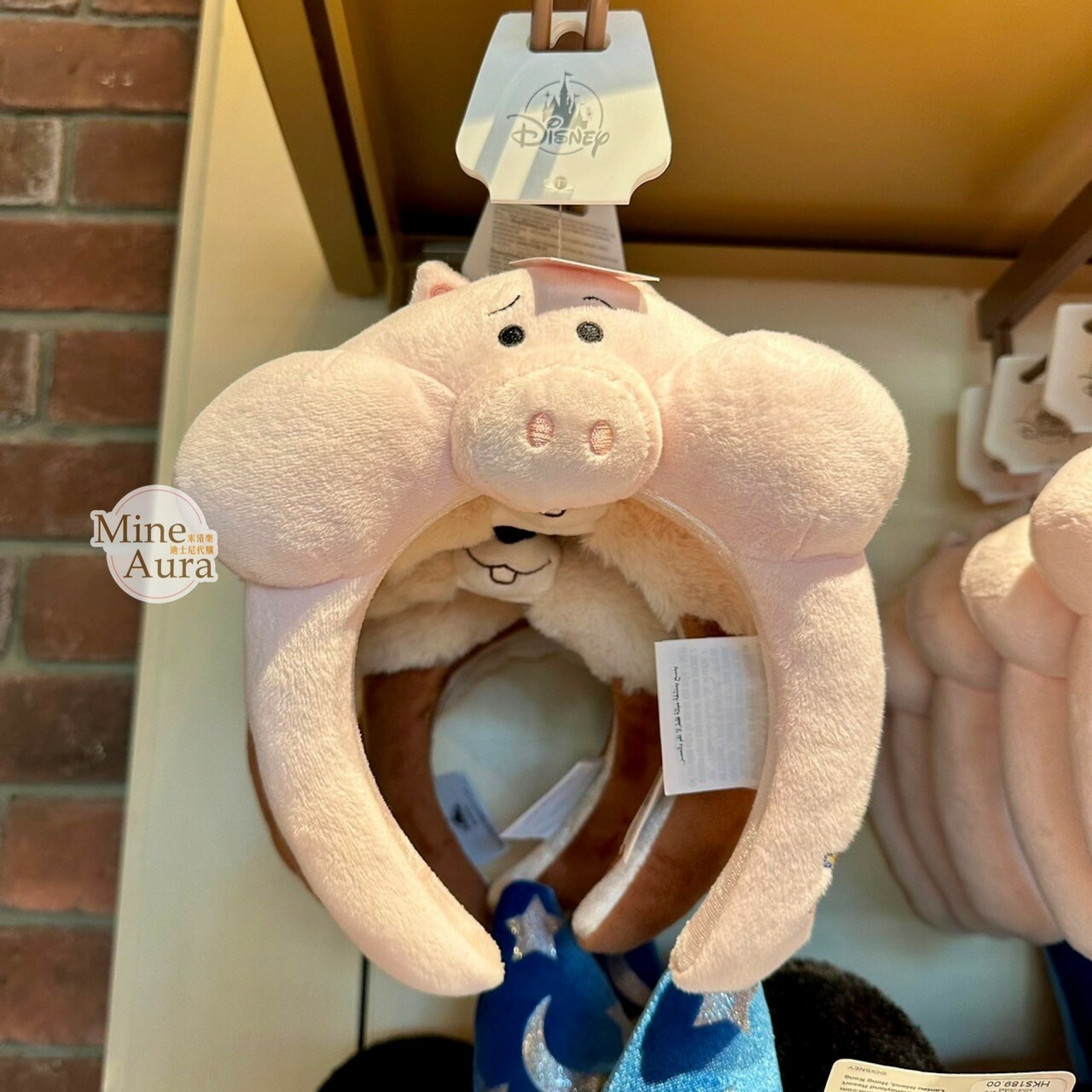 火腿豬 Ham 絨毛 臉頰鼓鼓 造型 髮圈 髮箍 玩具總動員 Toy Story -香港迪士尼樂園