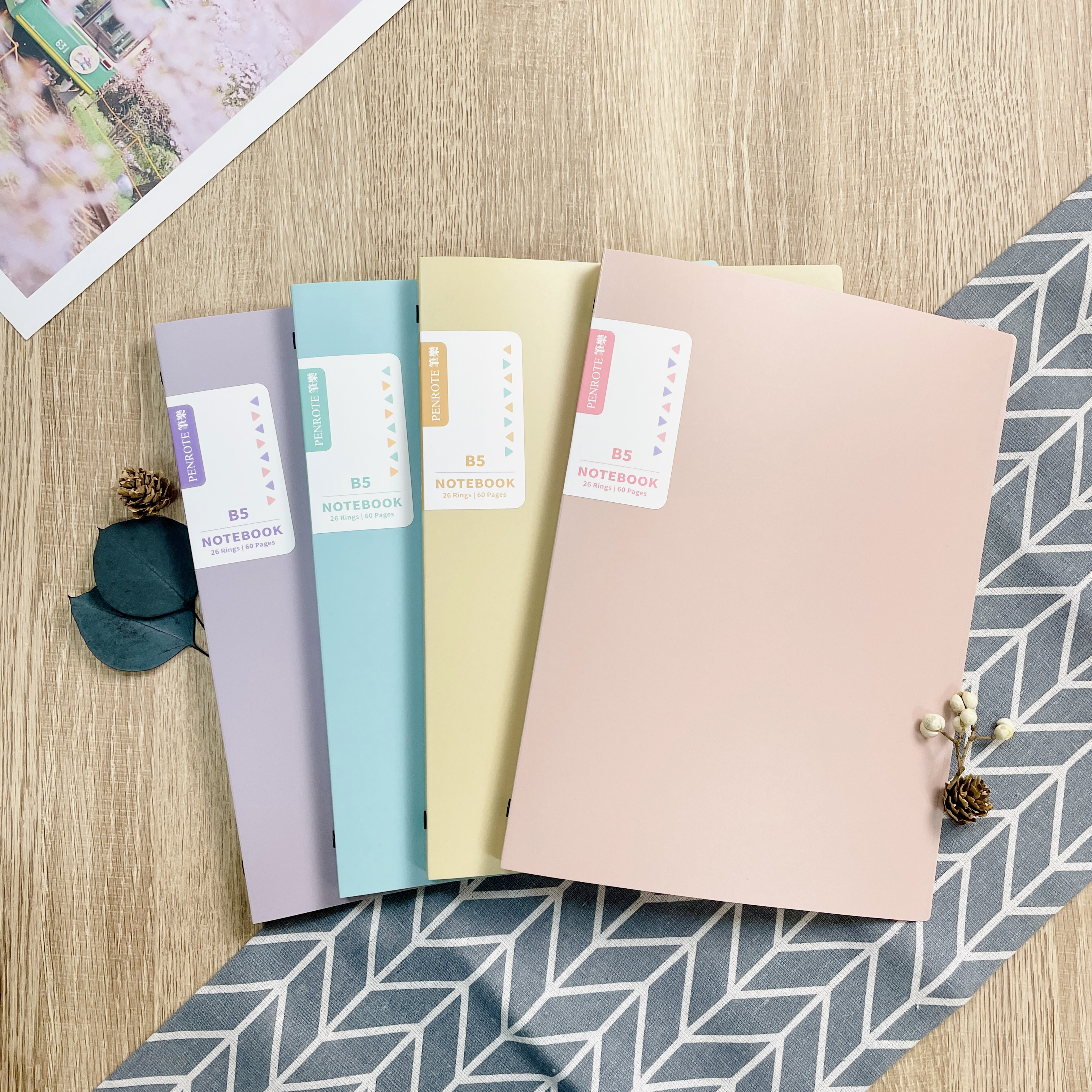 【PENROTE筆樂】柔色 B5 - 26孔活頁筆記本