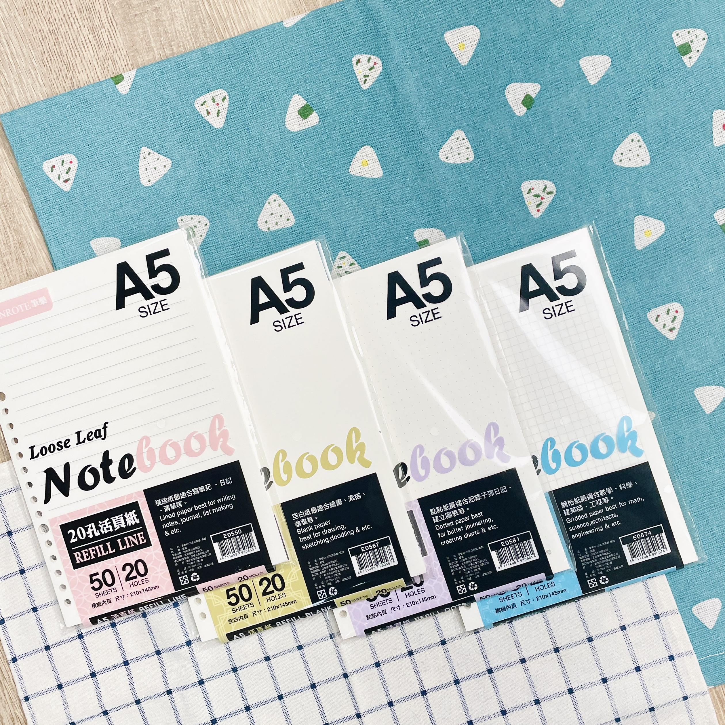 【PENROTE筆樂】A5活頁紙 ( 20孔 / 50入)