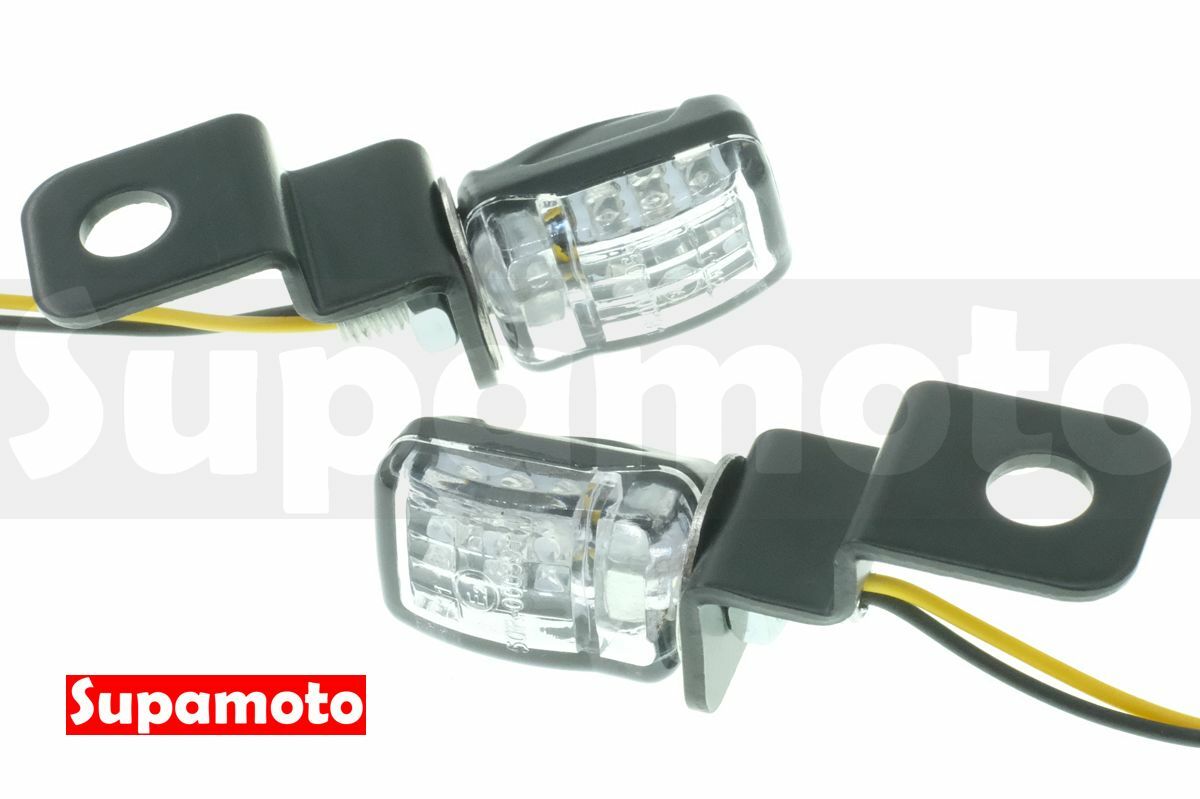 -Supamoto- D50 迷你 LED 方向燈 隱藏 超小 通用 改裝 復古 檔車 仿賽 街車 CB350 哈雷