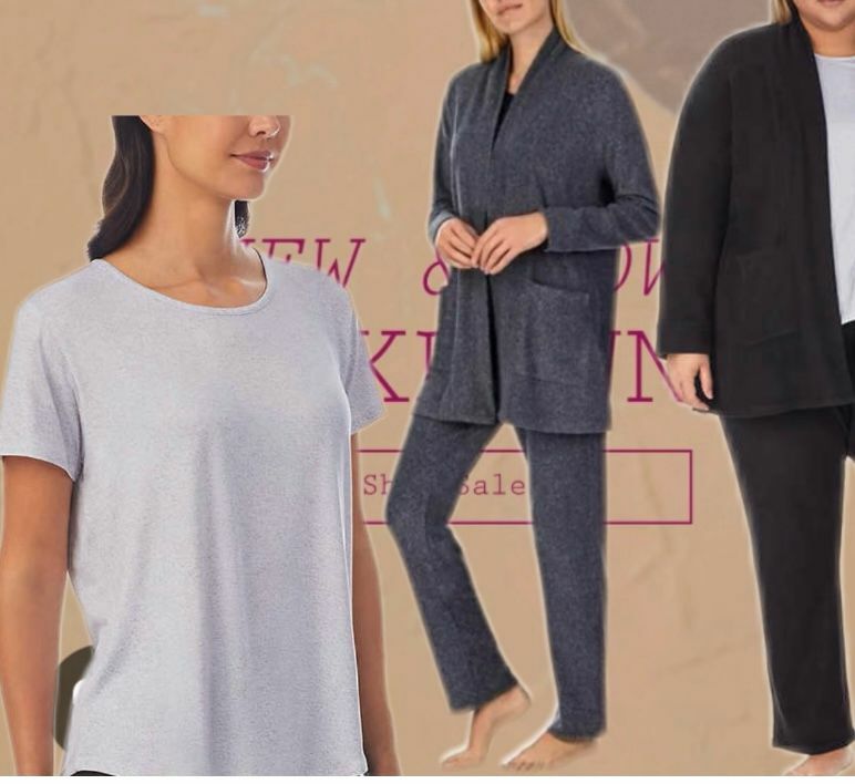 【預購】Carole Hochman K010396 家居衣套裝 (黑色)