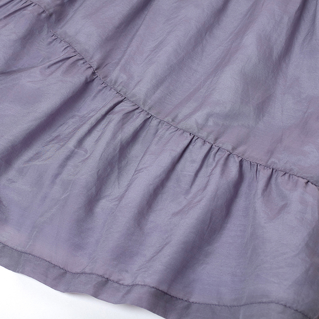 優雅絲棉洋裝 紫