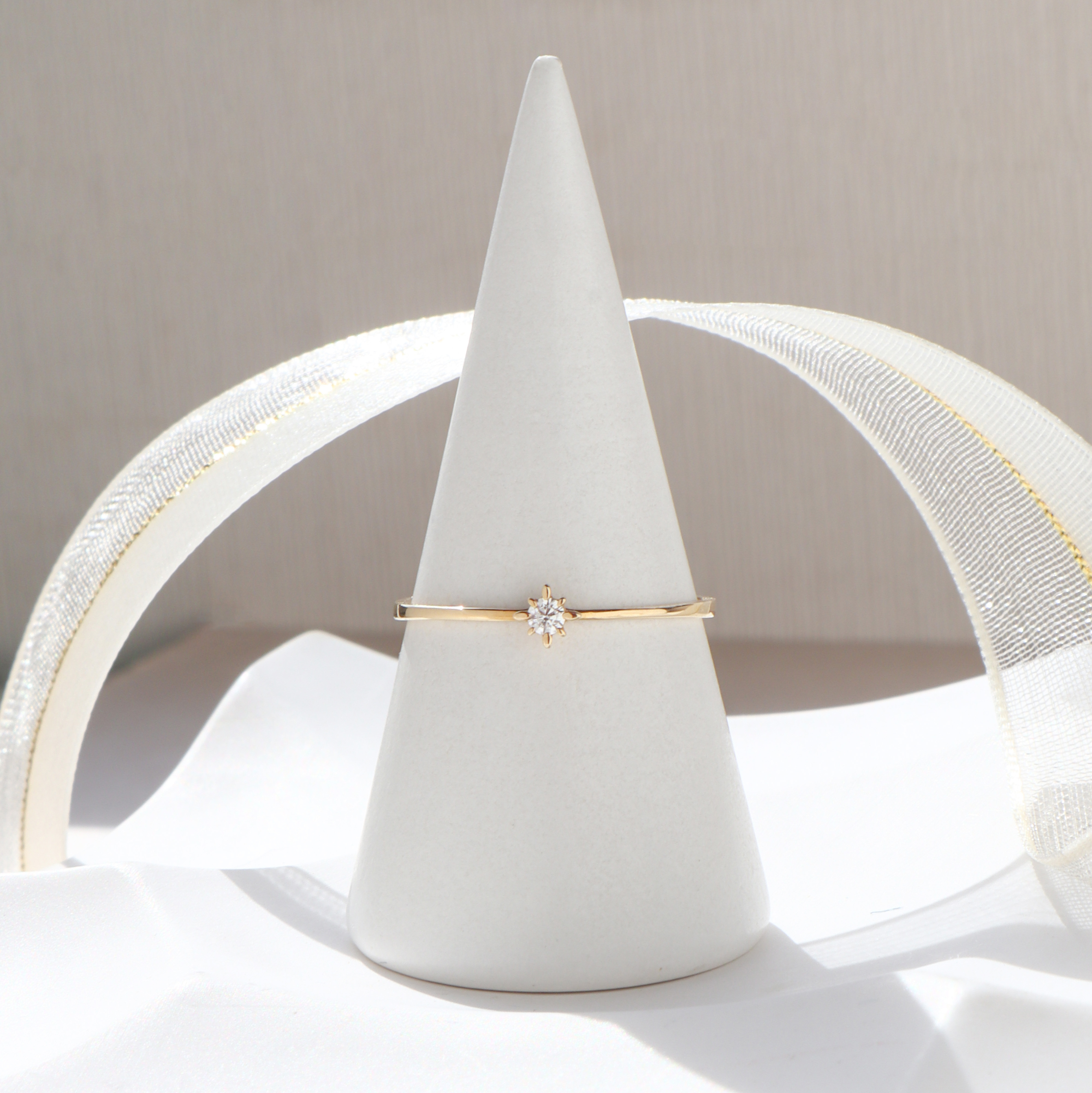 10K/萬丈光芒戒指