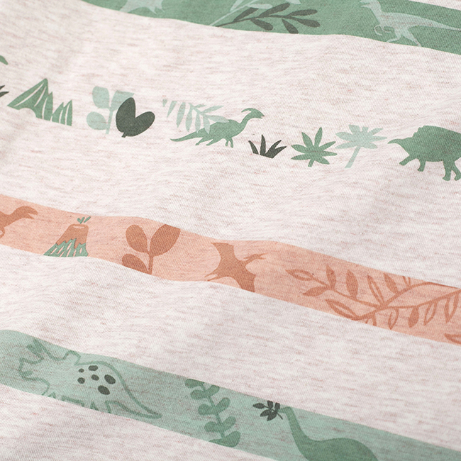 個性印花圓領上衣 卡其