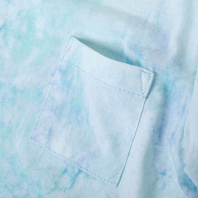 渲染圓領上衣 藍