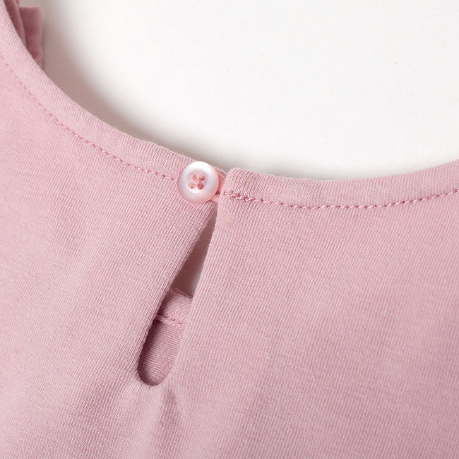 刺繡鉤花上衣 粉