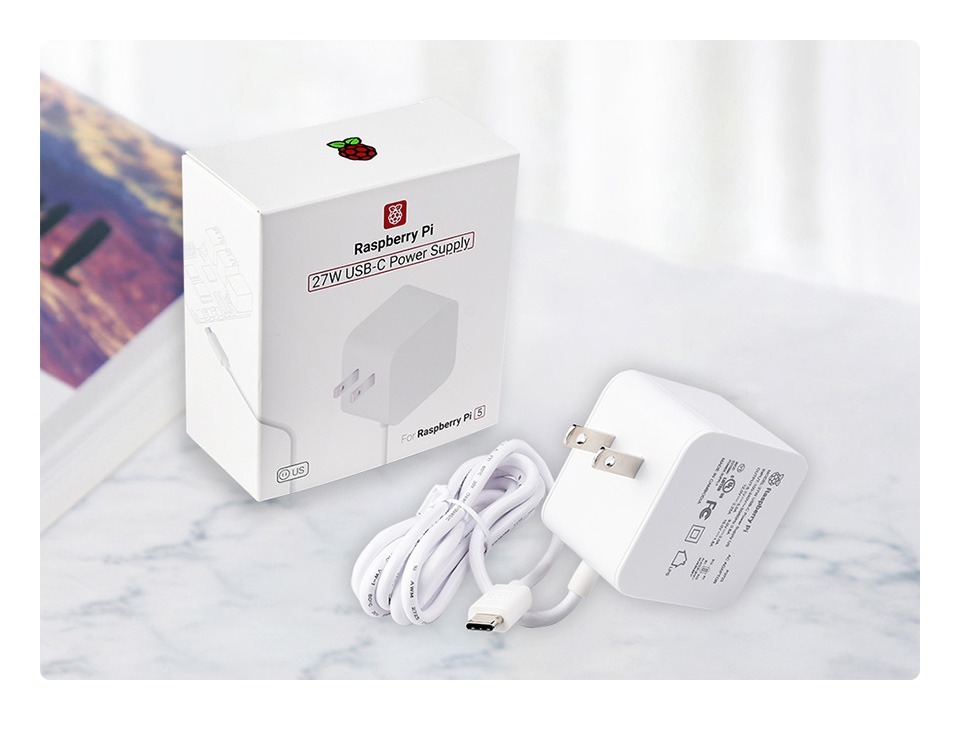 Raspberry Pi 5官方 27W USB-C PD電源供應器