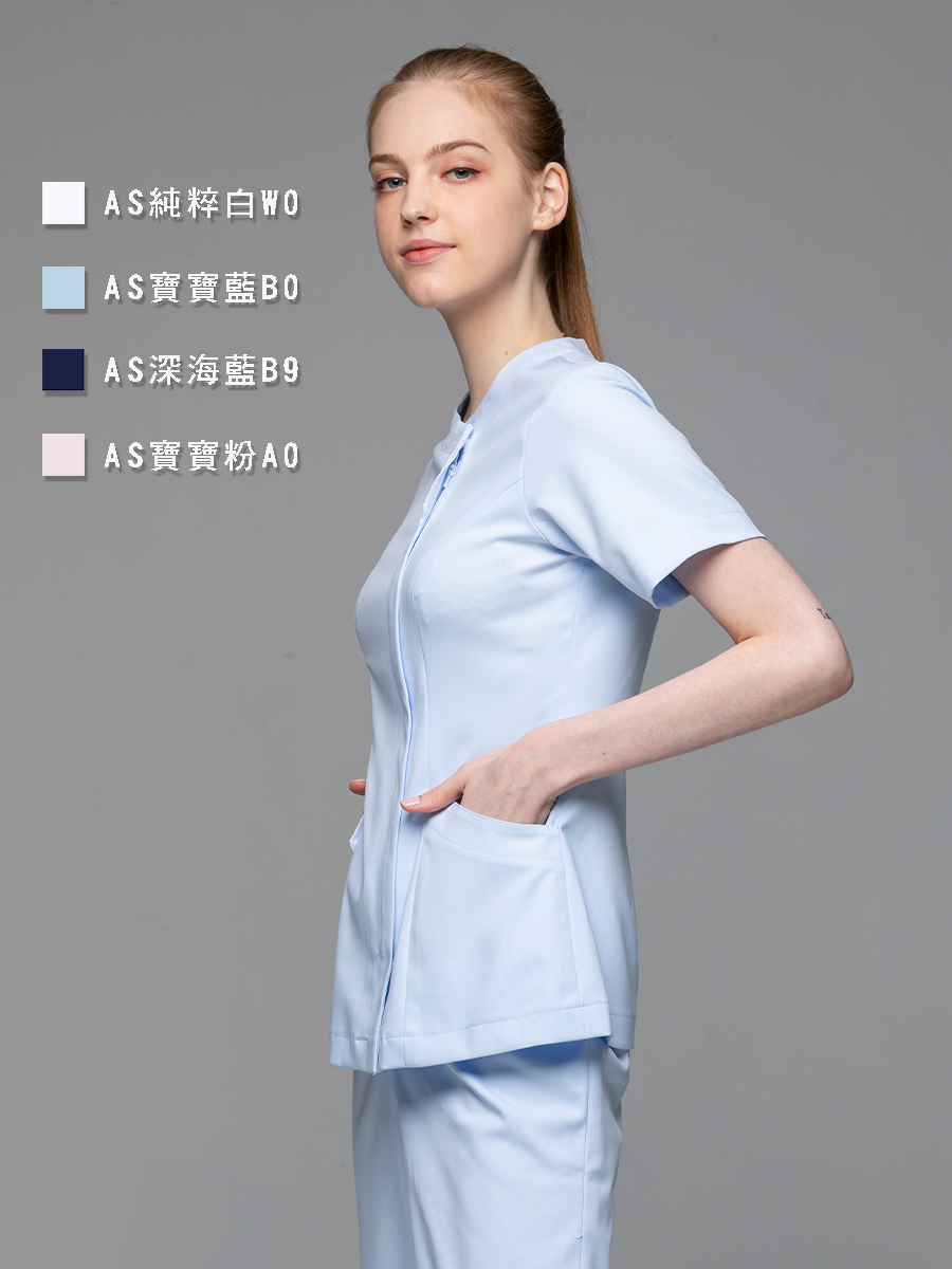 【整套販售】AS251-B0 女護理套裝-AS柔彈布-寶寶藍