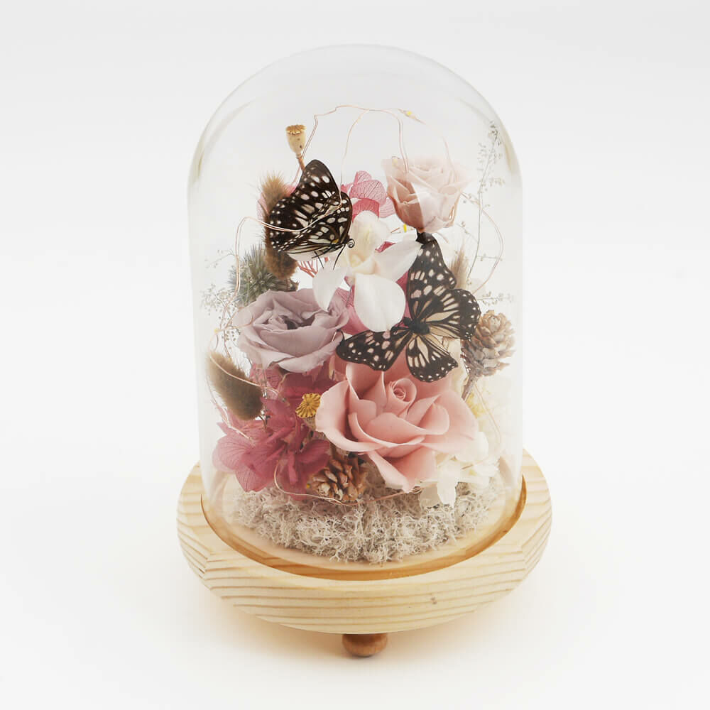 【花園裏的華爾滋】長型玻璃花盅-大