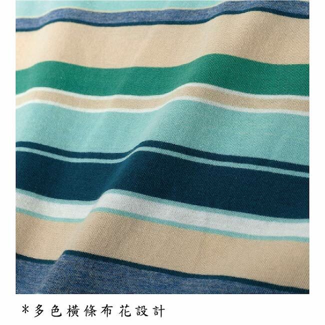細條T恤 藍綠
