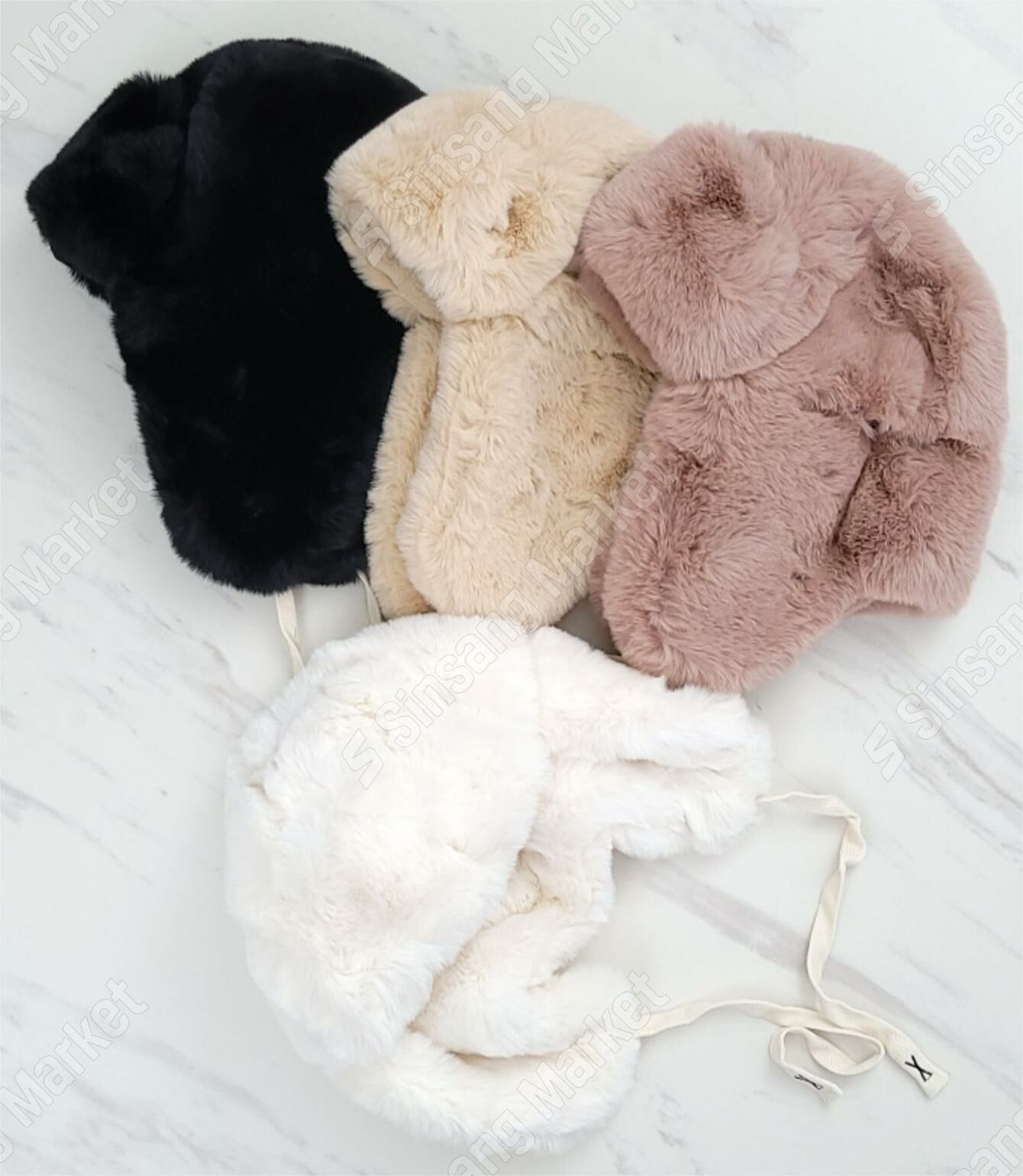 貂皮護耳帽 漁夫帽