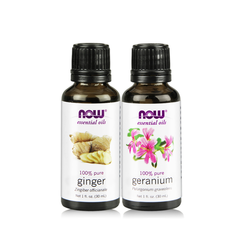 買一送一! 買【NOW】天竺葵精油(30ml)，送【NOW】生薑精油(30ml)/純精油/女性守護神